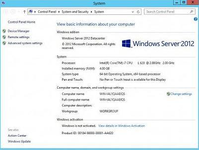 MICROSOFT WINDOWS SERVER 2012 DATACENTER RTM VOLUME ENGLISH DVD-WZT