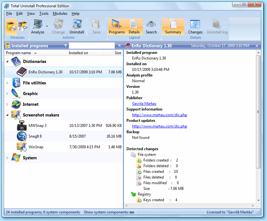 Total Uninstall Professional v6.15.0.320 Multilingual (x86/x64)-P2P