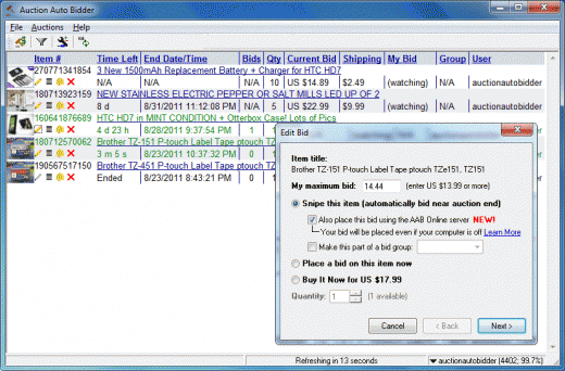 Auction Auto Bidder Professional v7.8.1007-TE