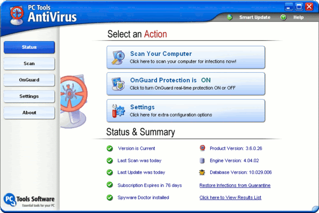 PC Tools AntiVirus 3.6