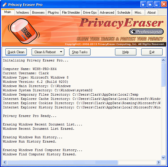 Privacy Eraser Pro v9.82