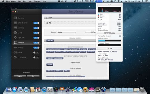 Bjango iStat Menus v4.21 Multilingual MacOSX Incl Keymaker-CORE